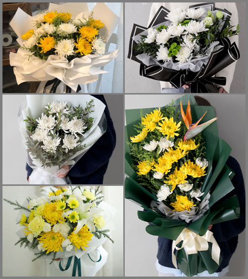 江苏泰州兴化市钓鱼镇白事花束代送